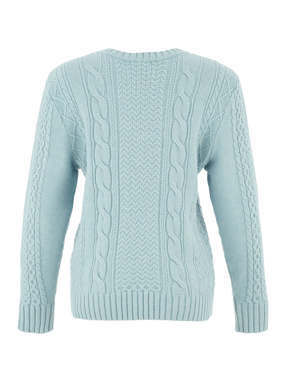 Dolcezza Embellished V - Neck Sweater | Seafoam - Juli's Wearable Art