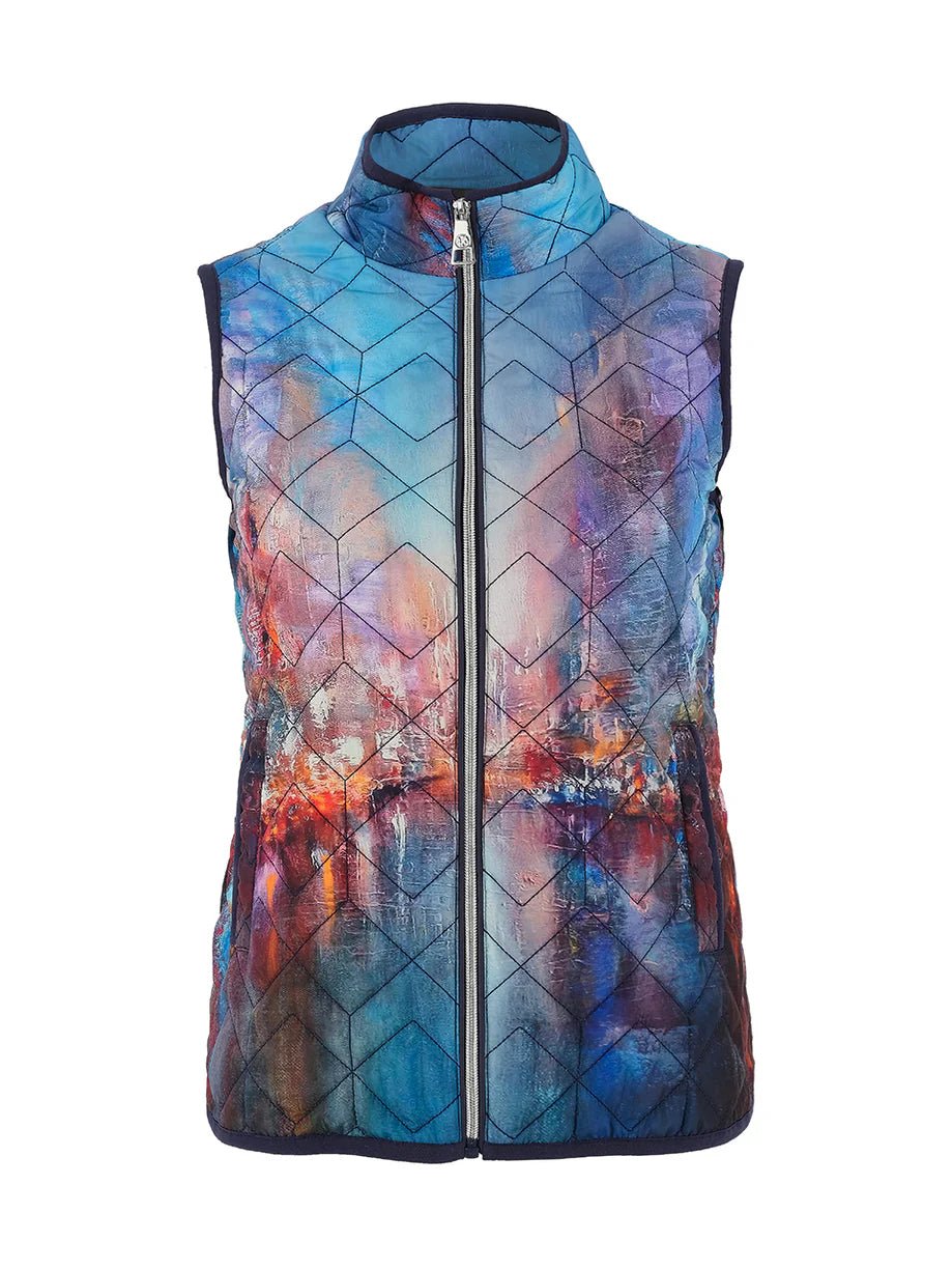 Dolcezza 'The Blue City' Lightweight Vest - Juli's Wearable Art