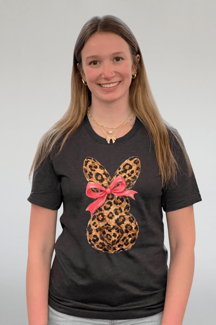 Easter Bunny Graphic Tee | Cheetah Style - Juli's Wearable Art