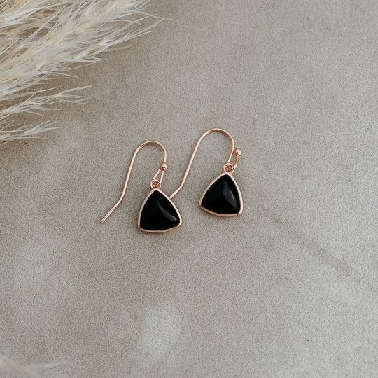 Elsie Black Onyx Earrings - Juli's Wearable Art