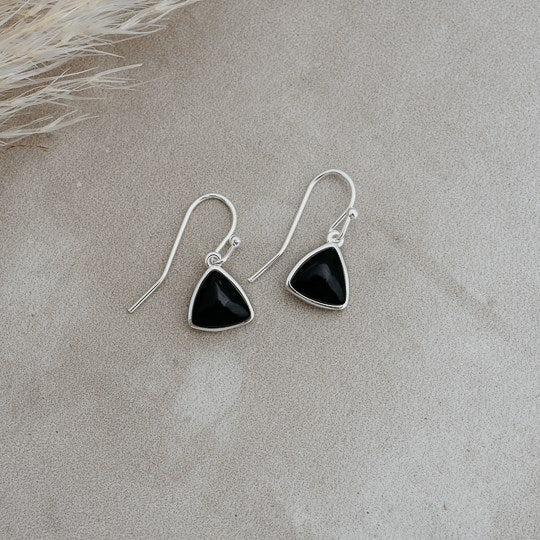 Elsie Black Onyx Earrings - Juli's Wearable Art