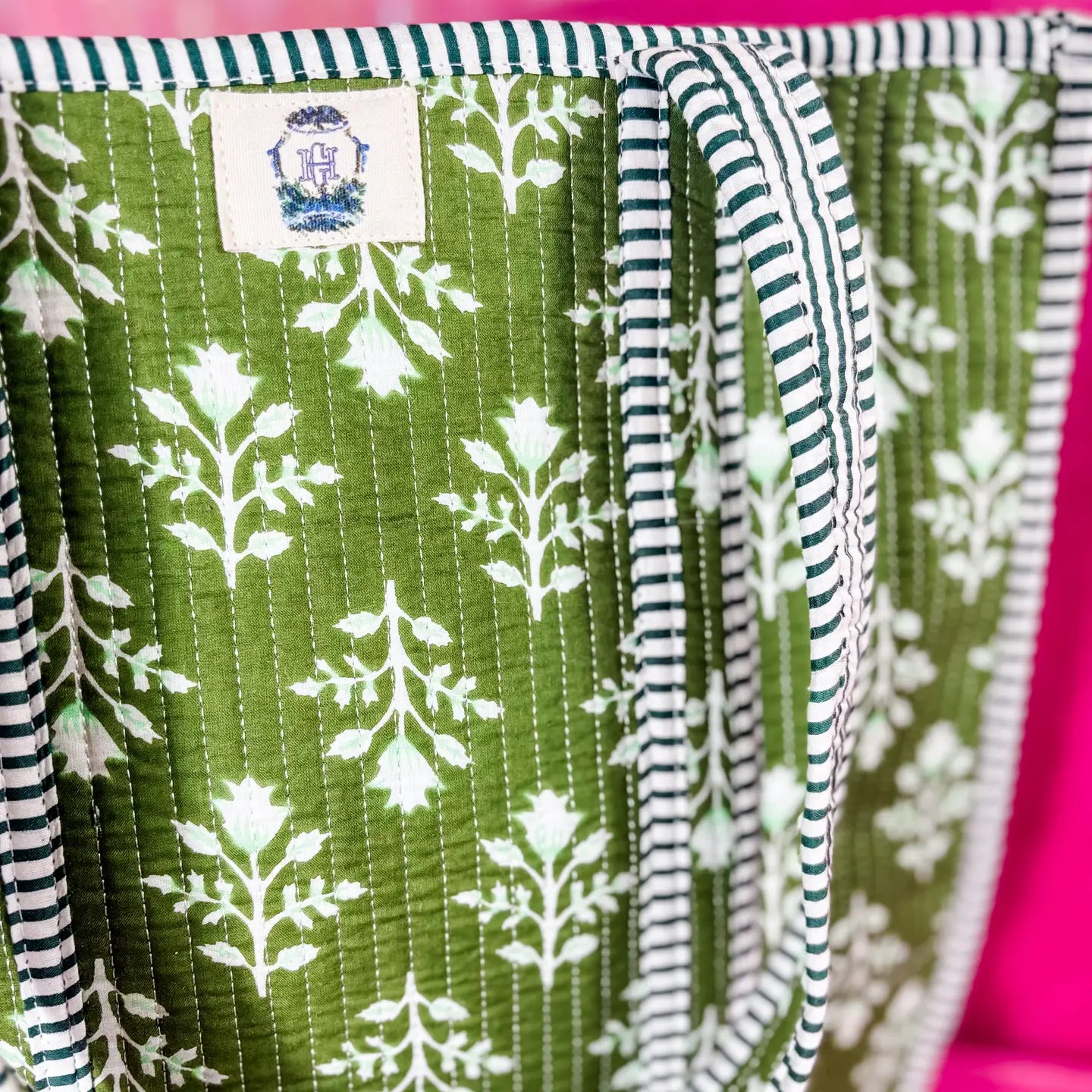 Emerald Bay | Regular Quilted Tote Bag - Juli's Wearable Art