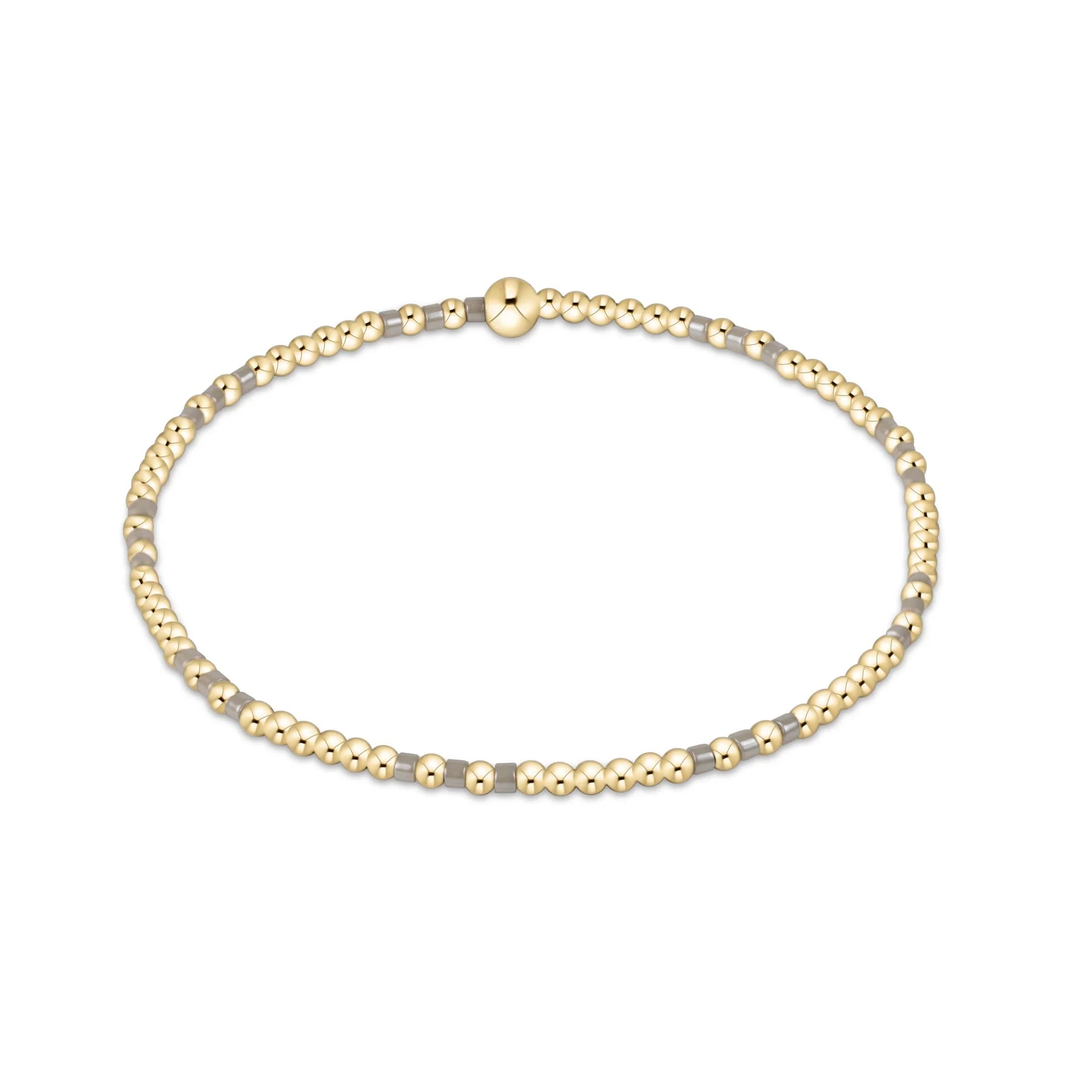 Enewton Hope Joy Pattern 2mm Bead Bracelet – Taupe With A Twist - Juli's Wearable Art