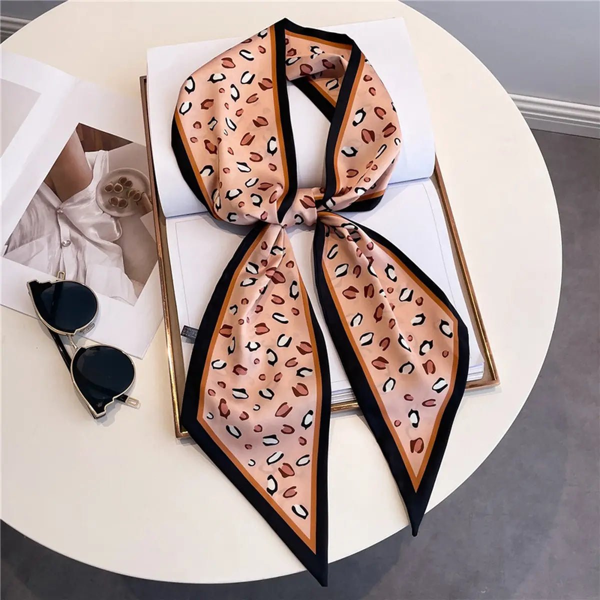 FASHIONABLE AND VERSATILE DOUBLE - LAYER HEAD SCARF - Juli's Wearable Art