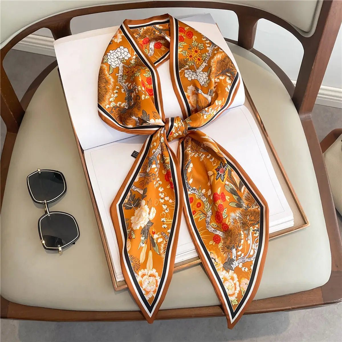 FASHIONABLE AND VERSATILE DOUBLE - LAYER HEAD SCARF - Juli's Wearable Art