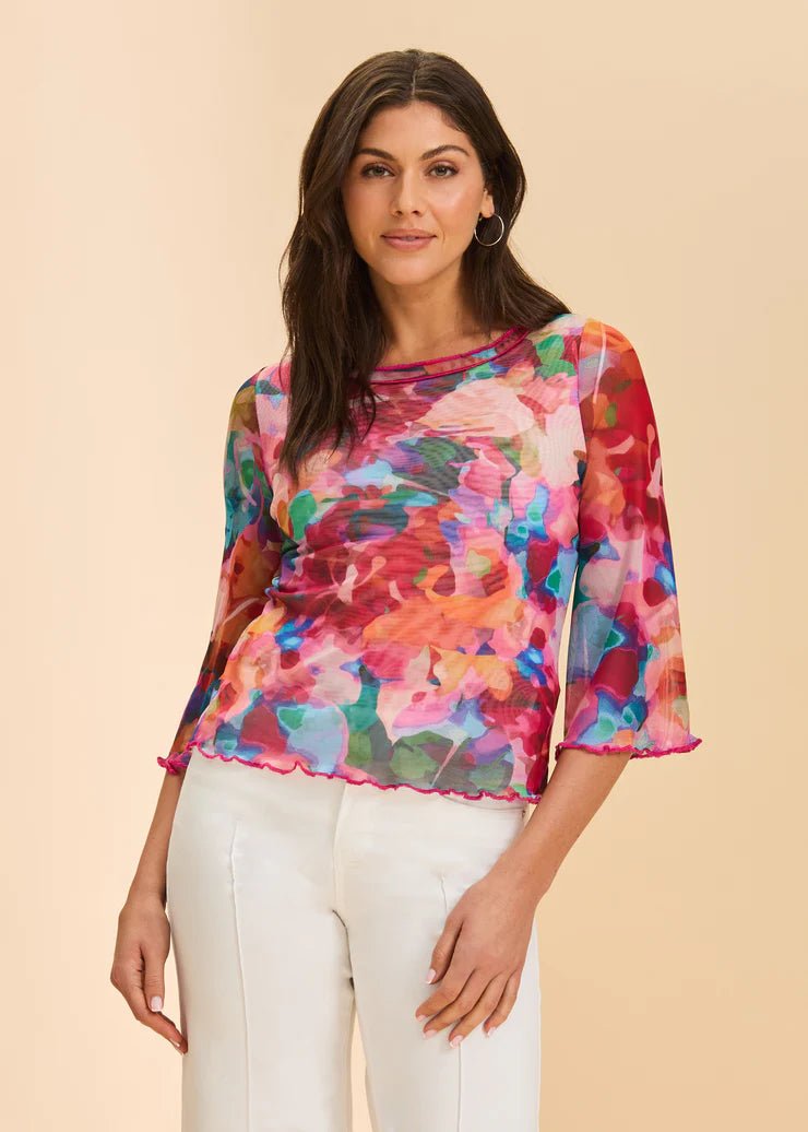 FDJ Bell Sleeve Boat Neck Top | Stephanie - Juli's Wearable Art