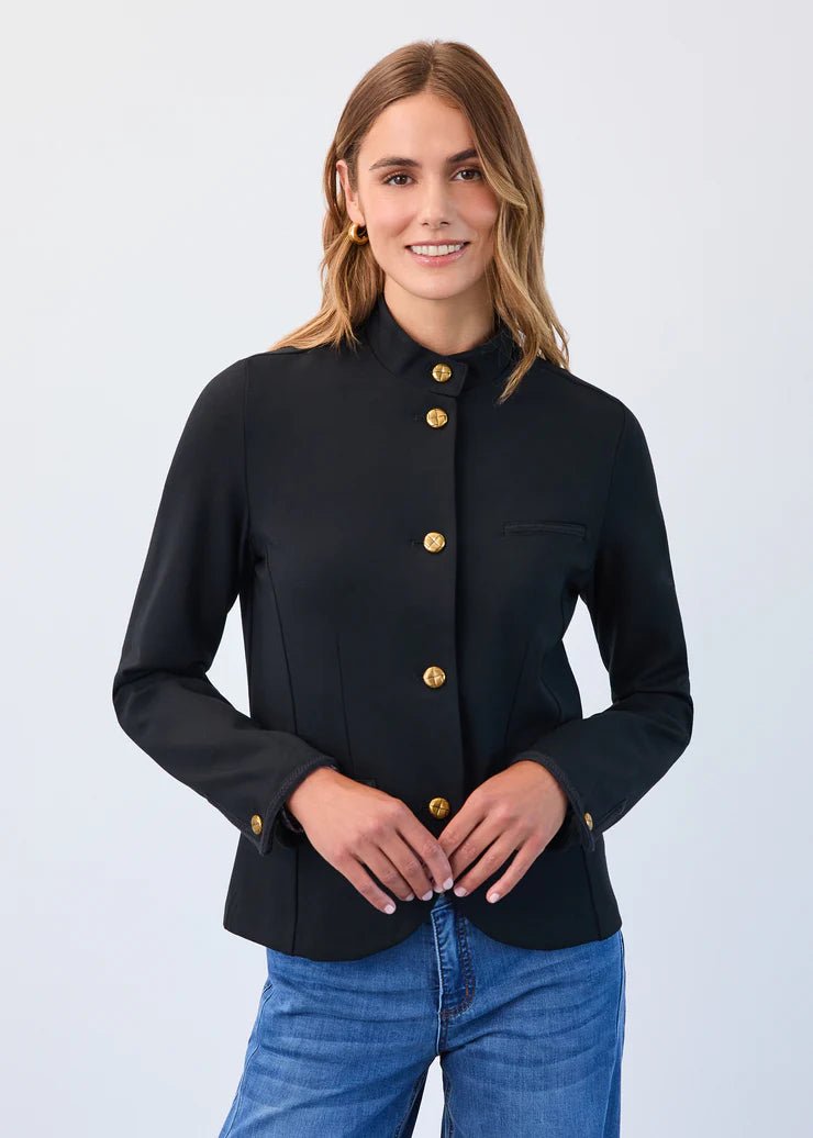 FDJ Braid Detail Blazer – Black - Juli's Wearable Art