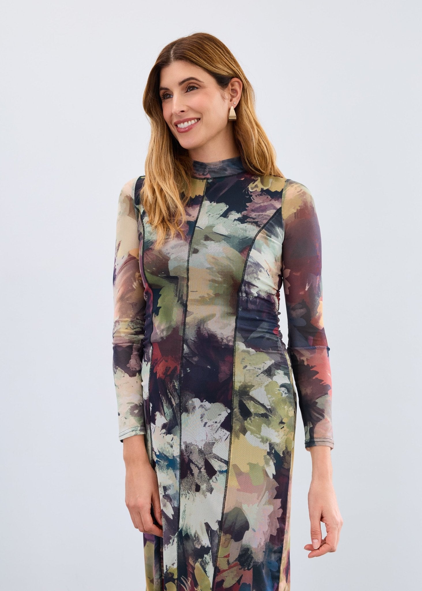 FDJ Mesh Midi Dress, Melanie - Juli's Wearable Art