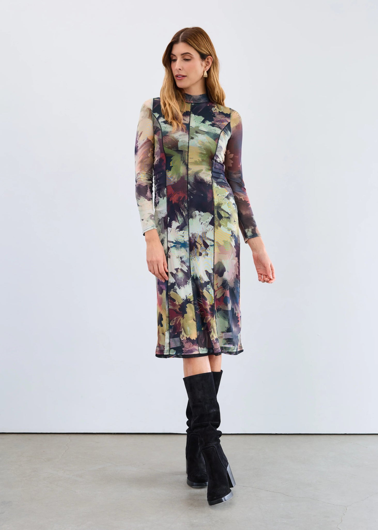 FDJ Mesh Midi Dress, Melanie - Juli's Wearable Art