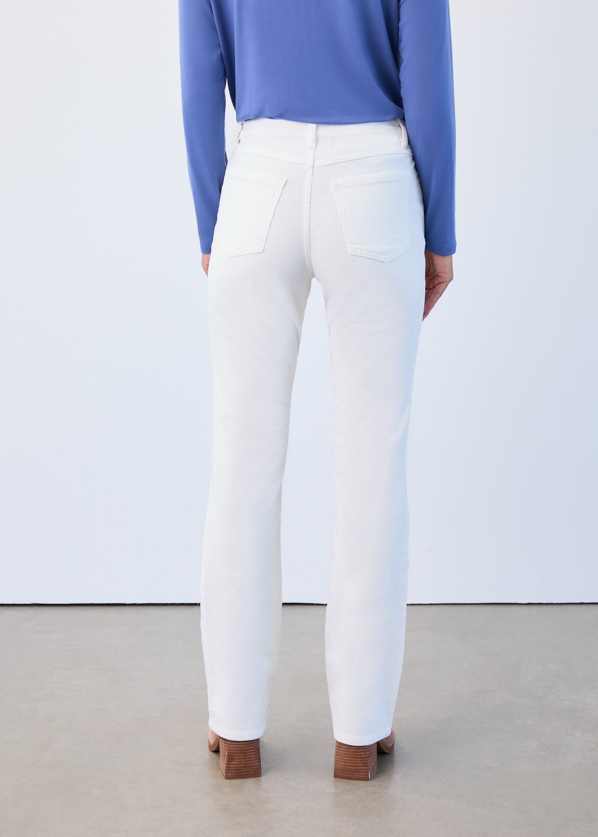 FDJ Olivia Bootcut Corduroy Denim - Cream - Juli's Wearable Art