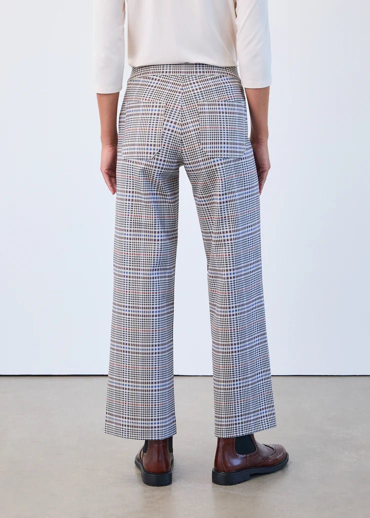 FDJ Pull - On Wide Ankle Pants, Abbey Plaid - Juli's Wearable Art