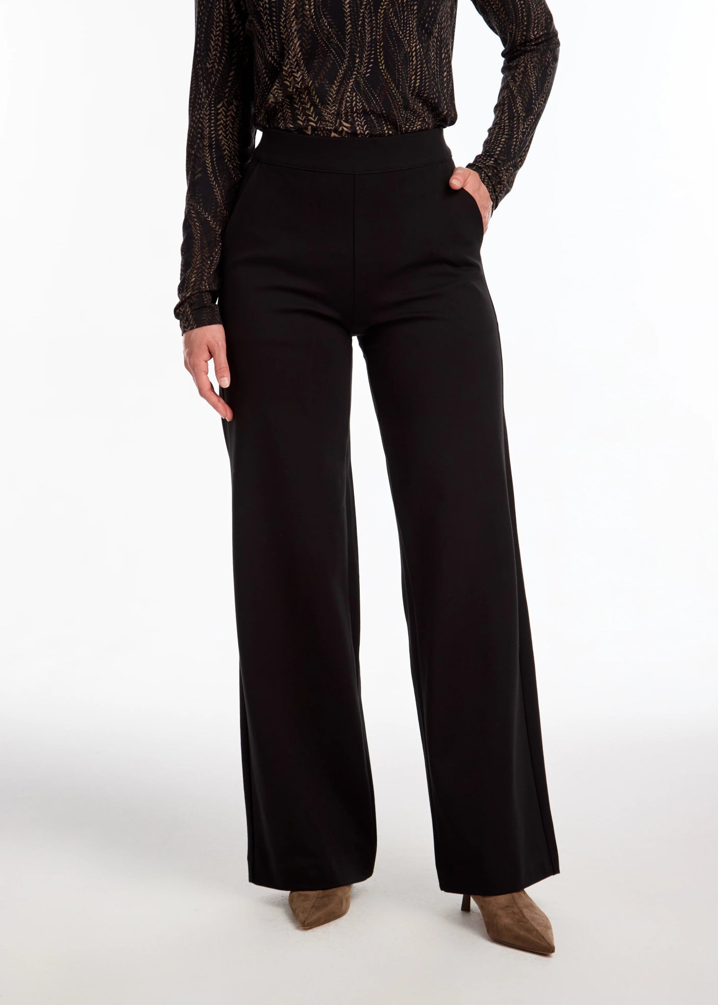 FDJ Pull - On Wide Leg Pant - Juli's Wearable Art