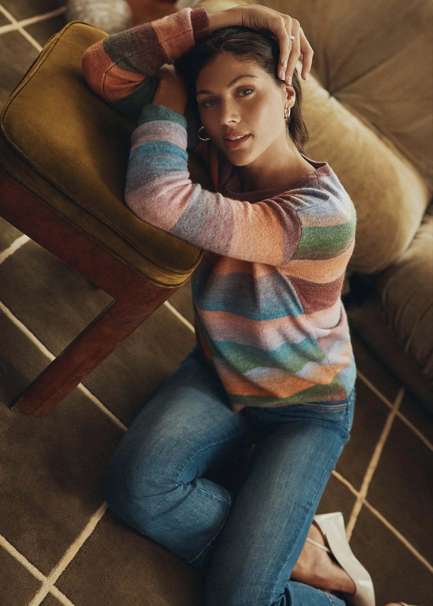 FDJ Spacedye Sweater, Brixton Multi - Juli's Wearable Art