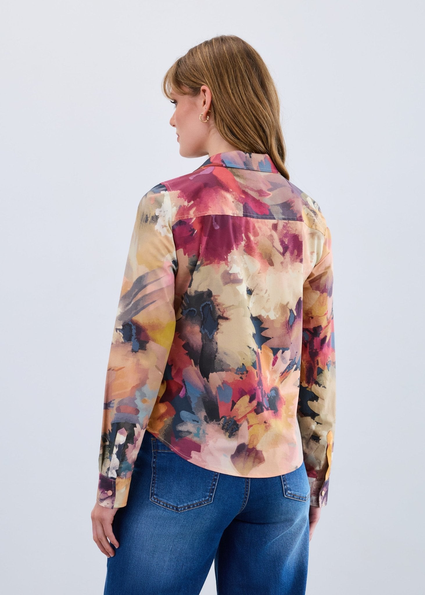 FDJ Stretch Poplin Blouse - Juli's Wearable Art