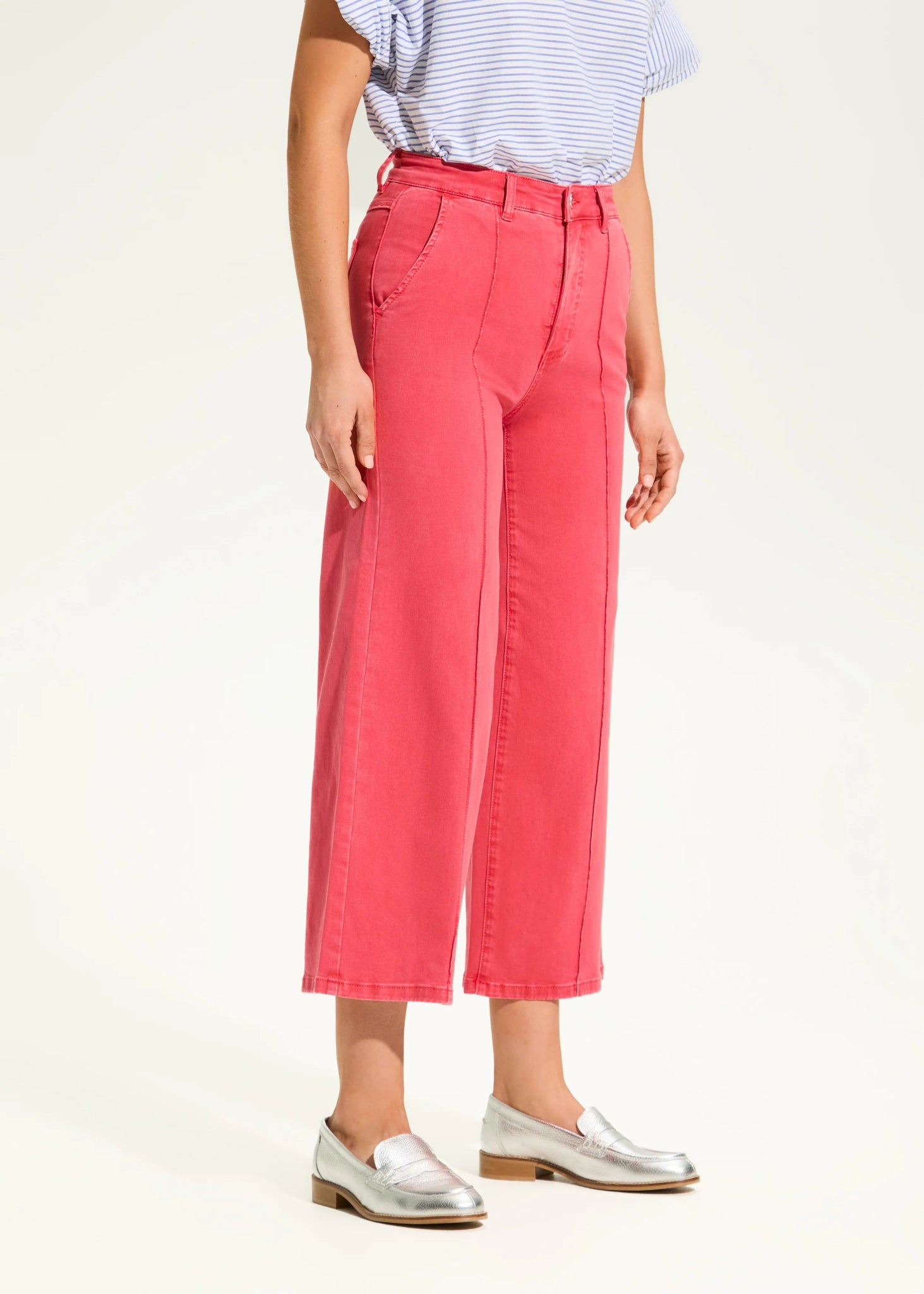 FDJ Suzanne Wide Crop Denim, Rouge - Juli's Wearable Art