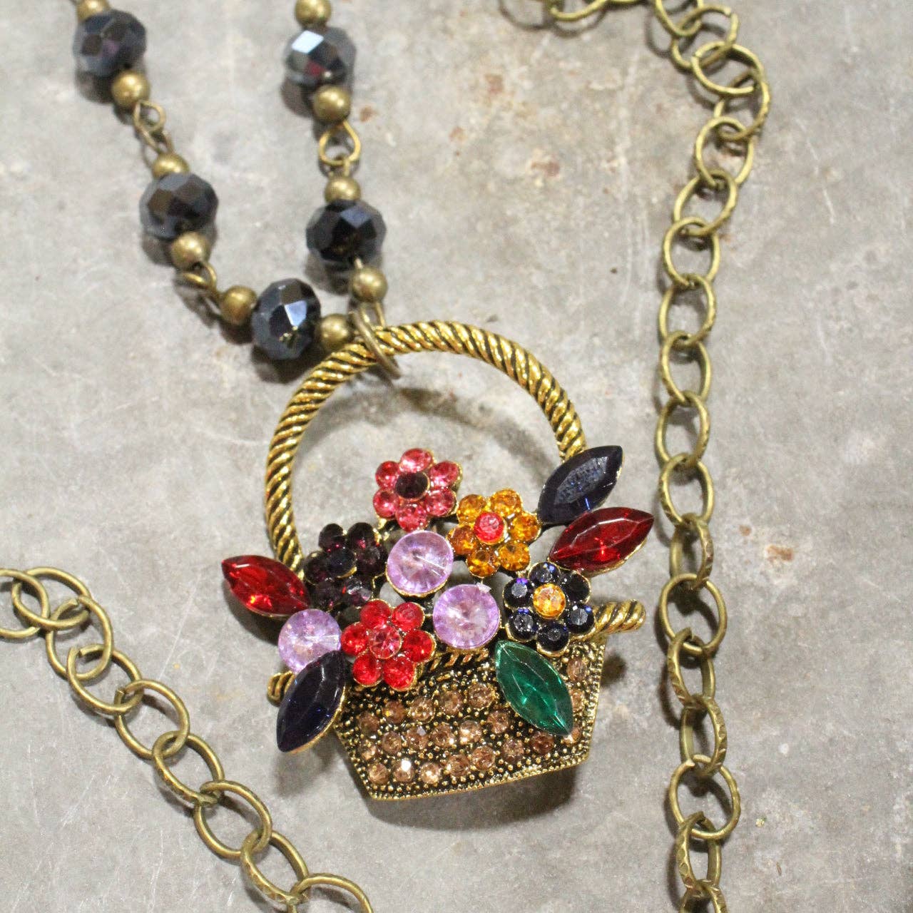 Flower Pickin' Layered Pendant Necklace - Juli's Wearable Art