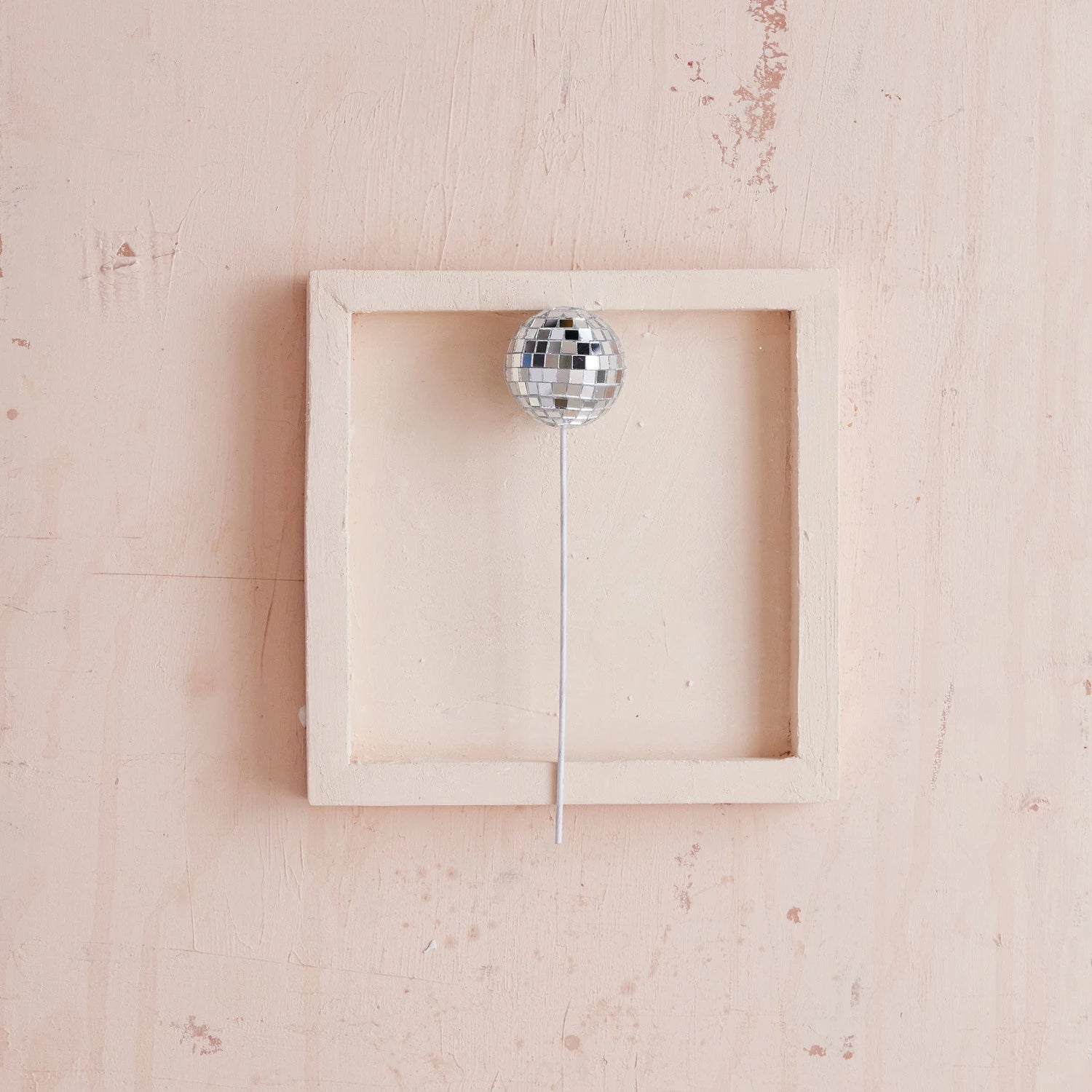 Foam & Mirrored Glass Mosaic Ball Plant Picks - Juli's Wearable Art