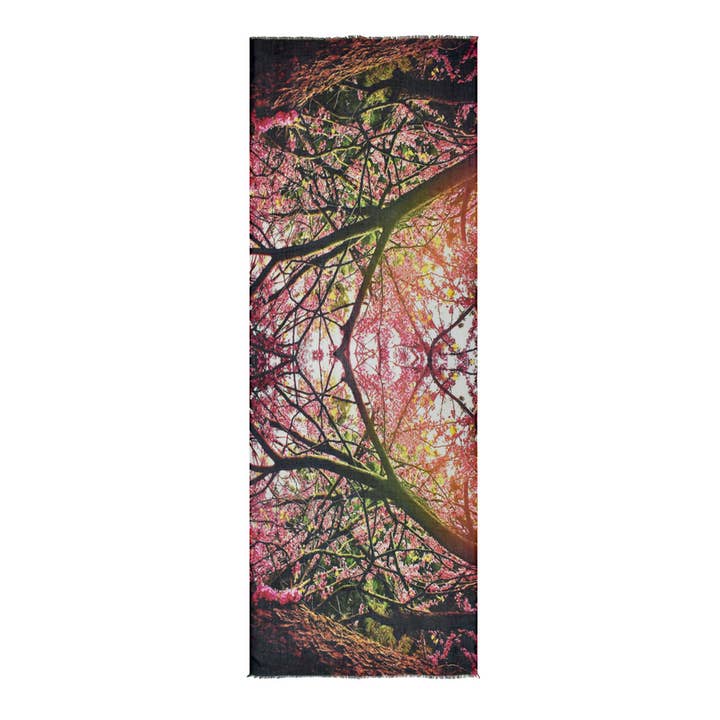 Glendale Pink Branches Scarf - Juli's Wearable Art