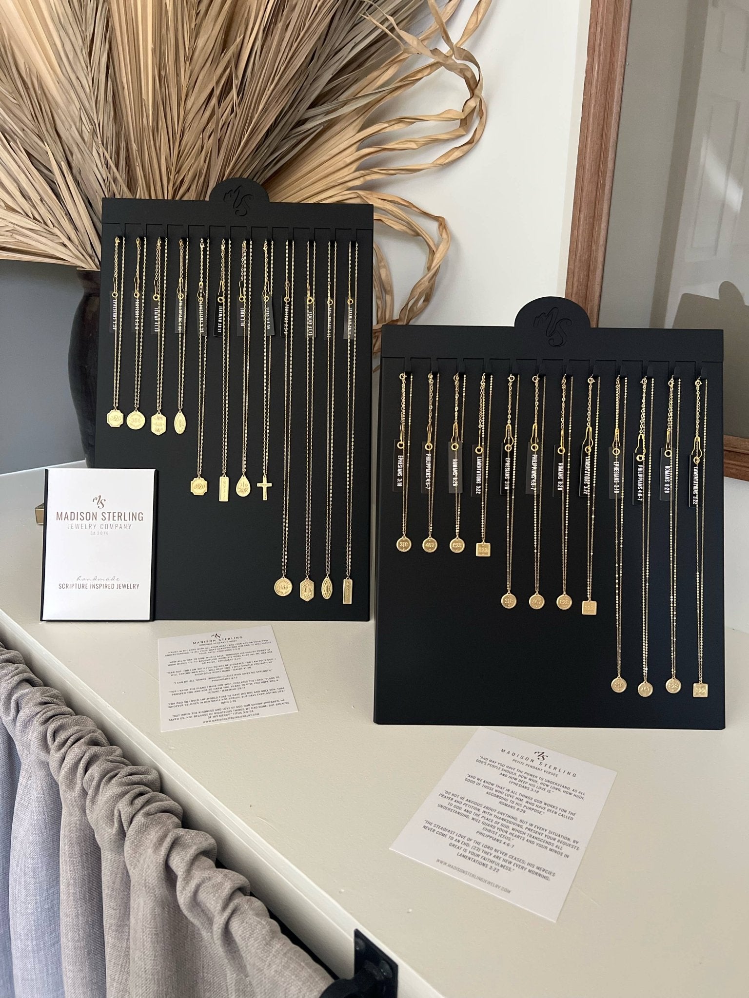 Gold Necklace | Philippians 4:13 Pendant - Juli's Wearable Art