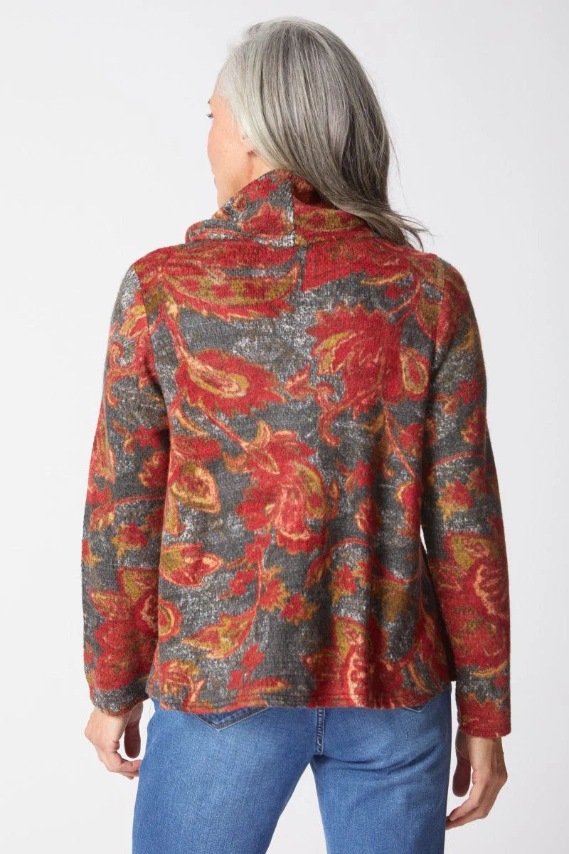 Habitat Aspen Knit Brushstroke Print Pullover - Juli's Wearable Art