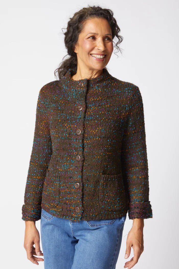 Habitat Confetti Cardigan – Forest - Juli's Wearable Art