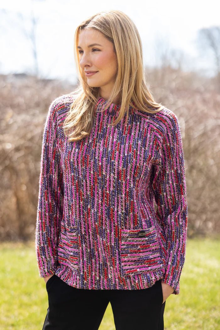 Habitat Mosaic Knit Pullover - Juli's Wearable Art