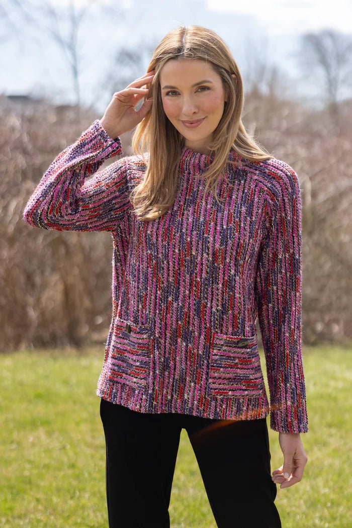 Habitat Mosaic Knit Pullover - Juli's Wearable Art