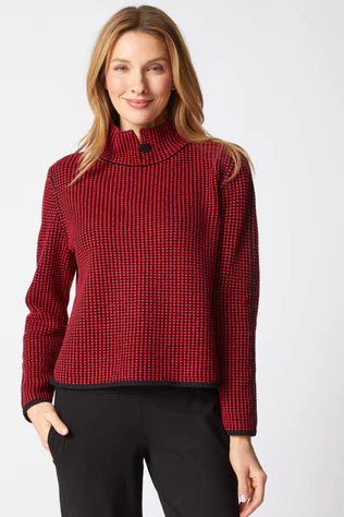 Habitat Night and Day Button Collar Sweater – Ruby - Juli's Wearable Art