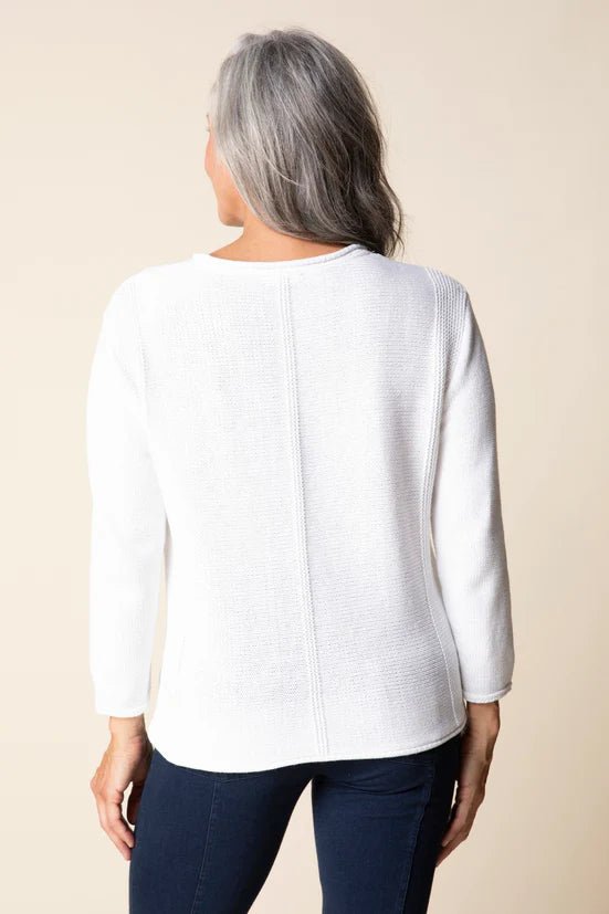 Habitat Seaside Pullover | White - Juli's Wearable Art