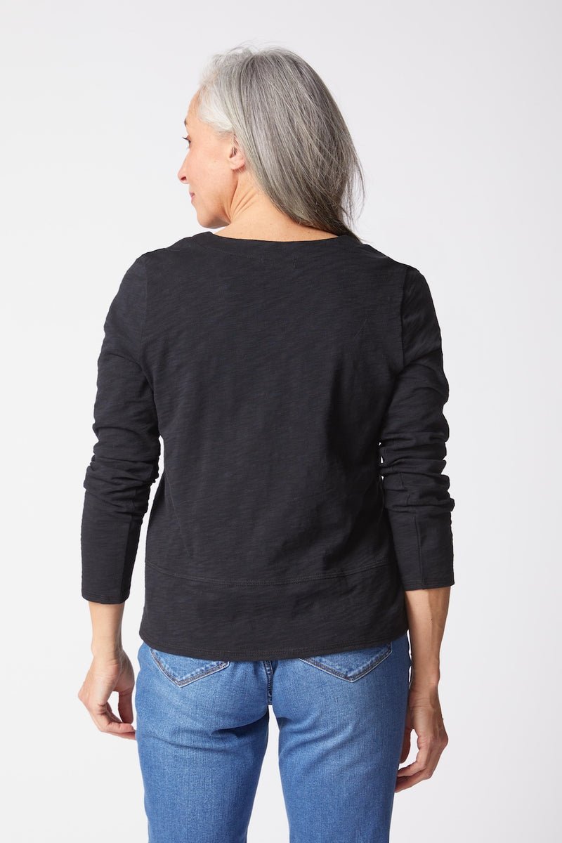 Habitat Side Slit Top | Black - Juli's Wearable Art