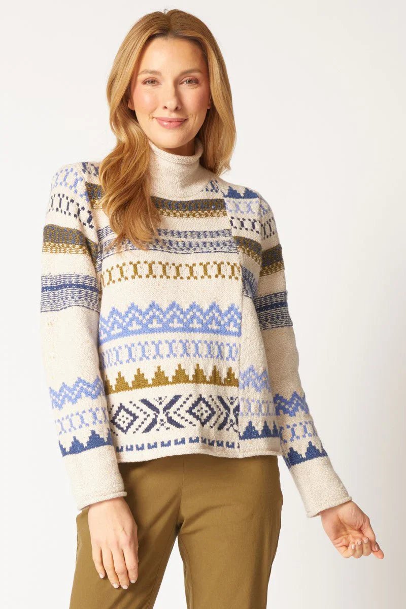 Habitat Snow Drift Sweater - Dove - Juli's Wearable Art