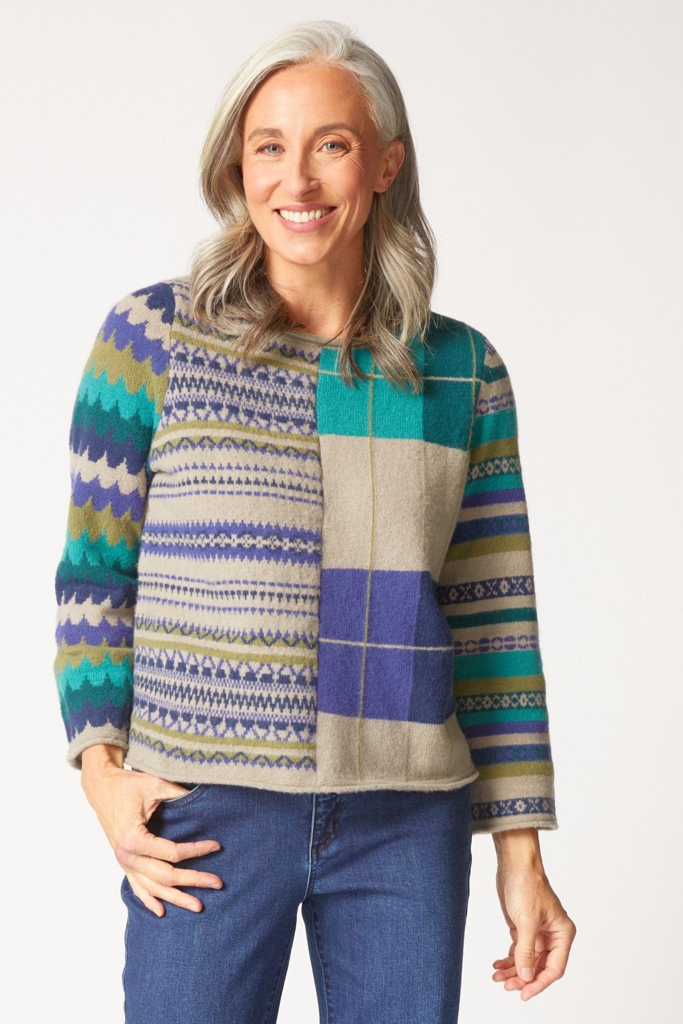 Habitat Winter Wimsy Pattern Pullover - Juli's Wearable Art