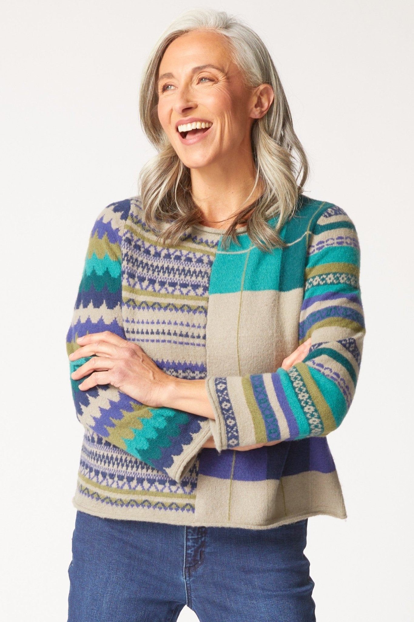 Habitat Winter Wimsy Pattern Pullover - Juli's Wearable Art