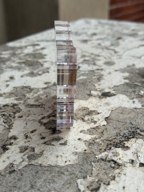 Hand painted Acrylic Art | Small Butterfly | Pink + Orange - Juli's Wearable Art