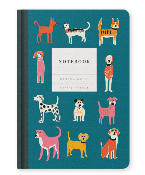 Hardback Notebook | Design No.31 Canine Friends - Juli's Wearable Art