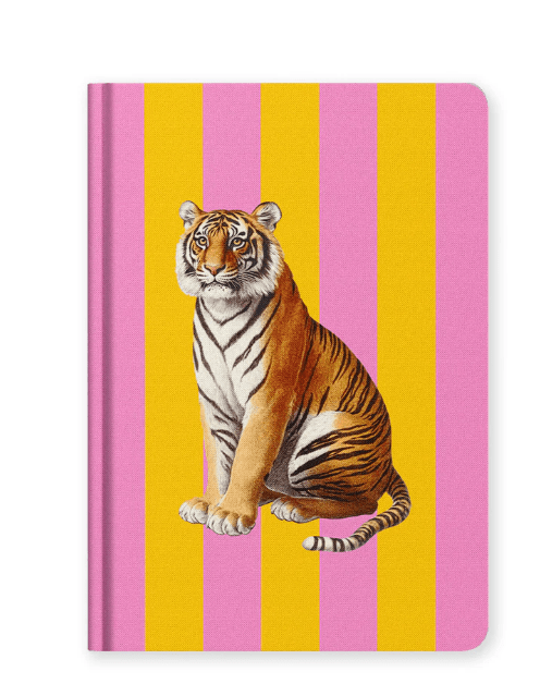 Hardback Notebook | Stripe Tiger - Juli's Wearable Art