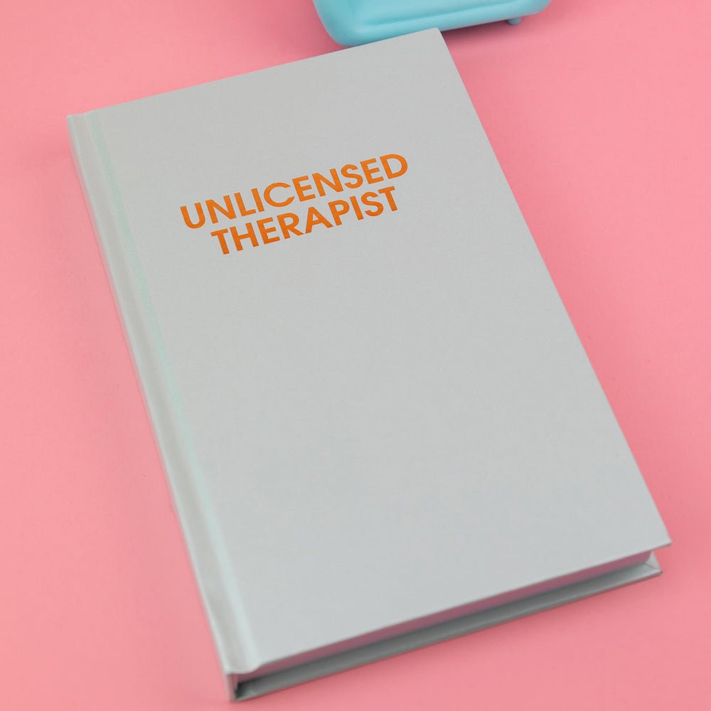 Hardcover Journal | Unlicensed Therapist - Juli's Wearable Art