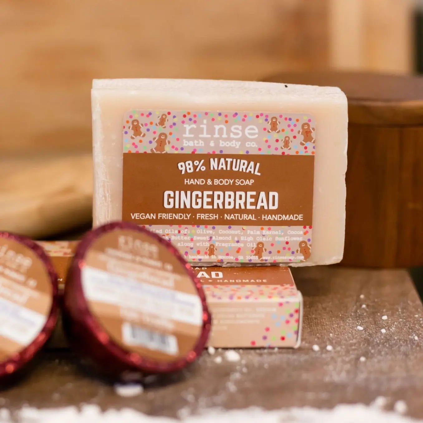 Holiday Soap - Gingerbread | Natural Bar Soap - Juli's Wearable Art