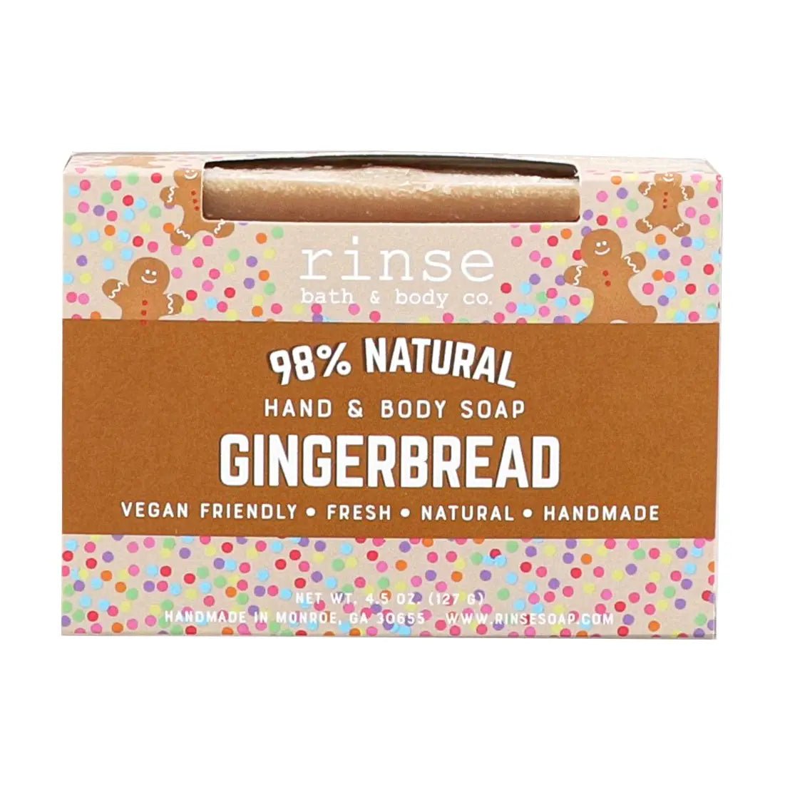 Holiday Soap - Gingerbread | Natural Bar Soap - Juli's Wearable Art