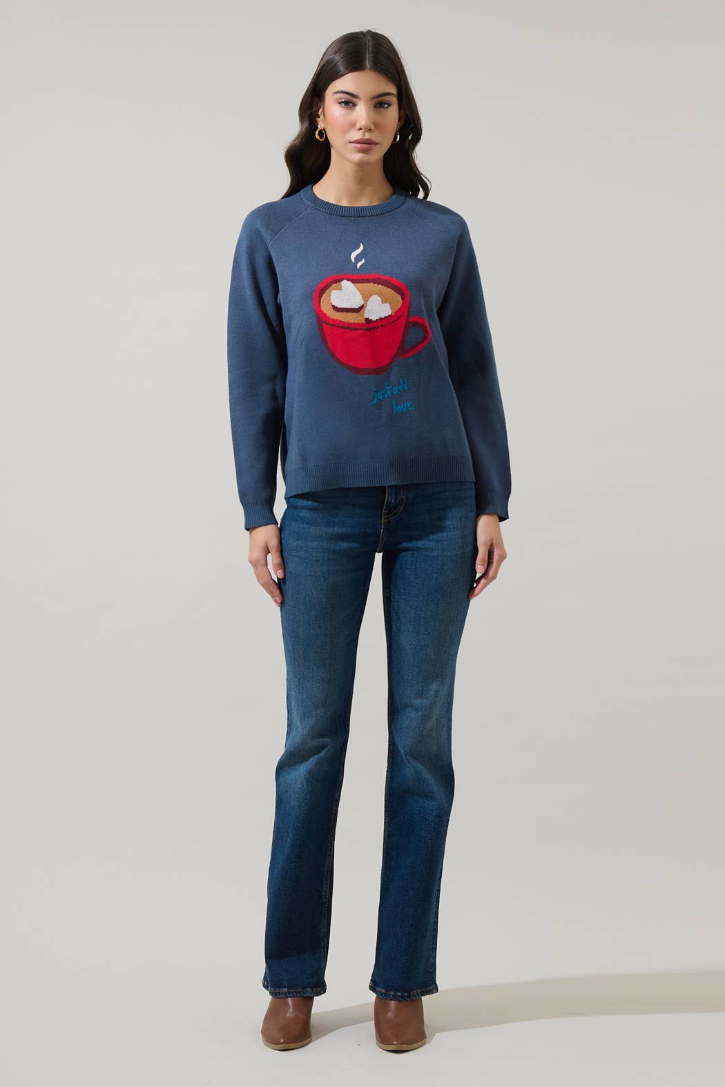 Hot Cocoa Knit Sweater - Juli's Wearable Art