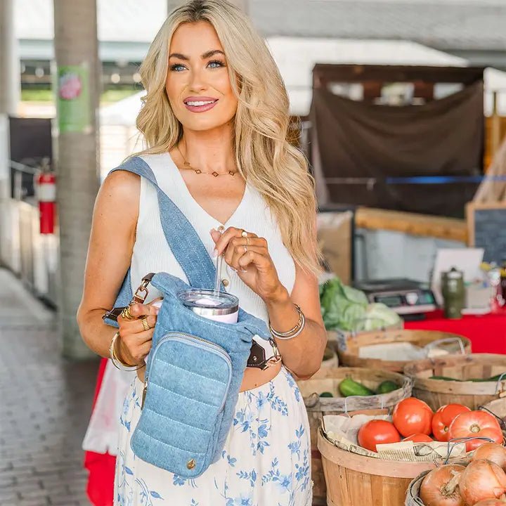 Hydrobag® Handle™ - Light Denim with Gold Hardware - Juli's Wearable Art