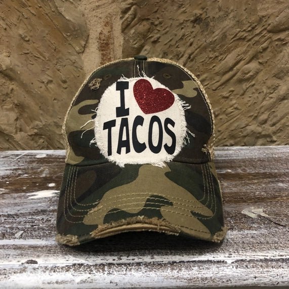 I Love Tacos Hat - Juli's Wearable Art