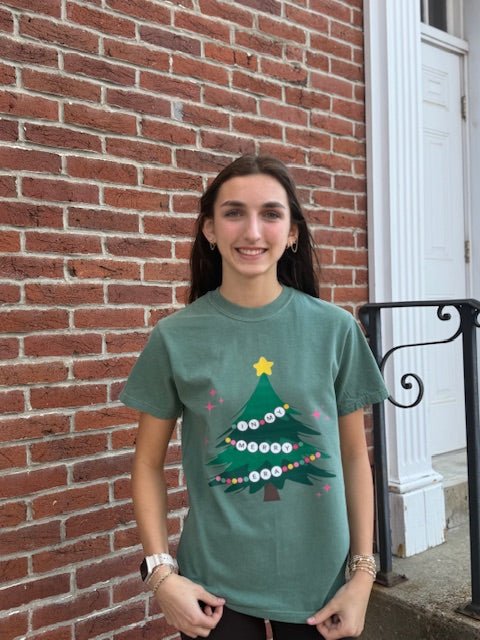 “In My Merry Era” Garland Christmas Tree T-Shirt - Juli's Wearable Art
