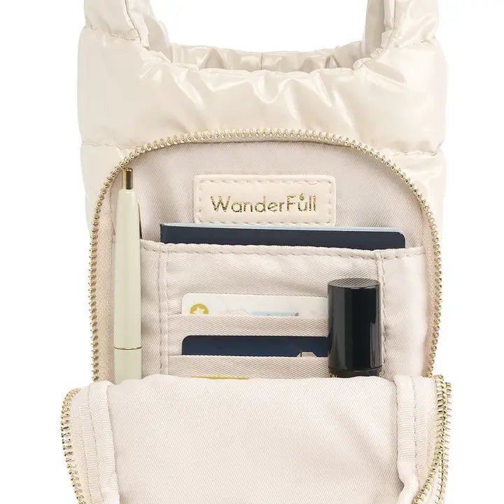 Ivory Lacquer Hydrobag® with Light Patterned Strap - Juli's Wearable Art