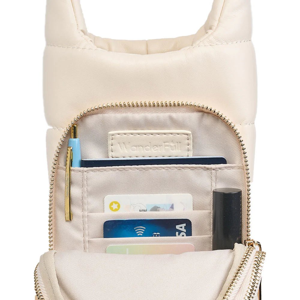 Ivory Vegan Leather HydroBag® with Strap Bundle - Juli's Wearable Art