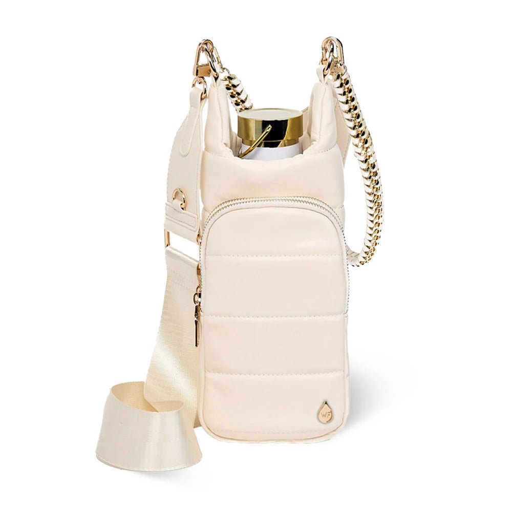 Ivory Vegan Leather HydroBag® with Strap Bundle - Juli's Wearable Art