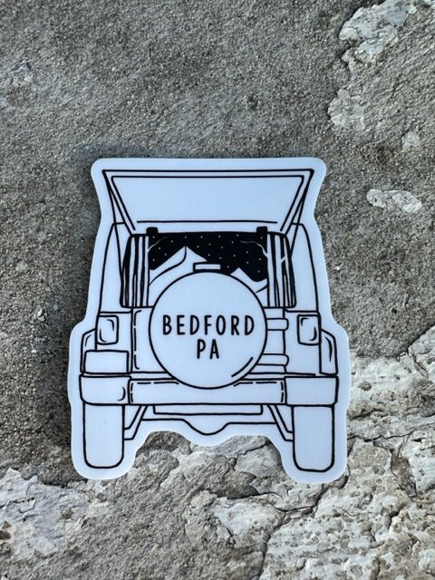Jeep Bedford PA Sticker - Juli's Wearable Art