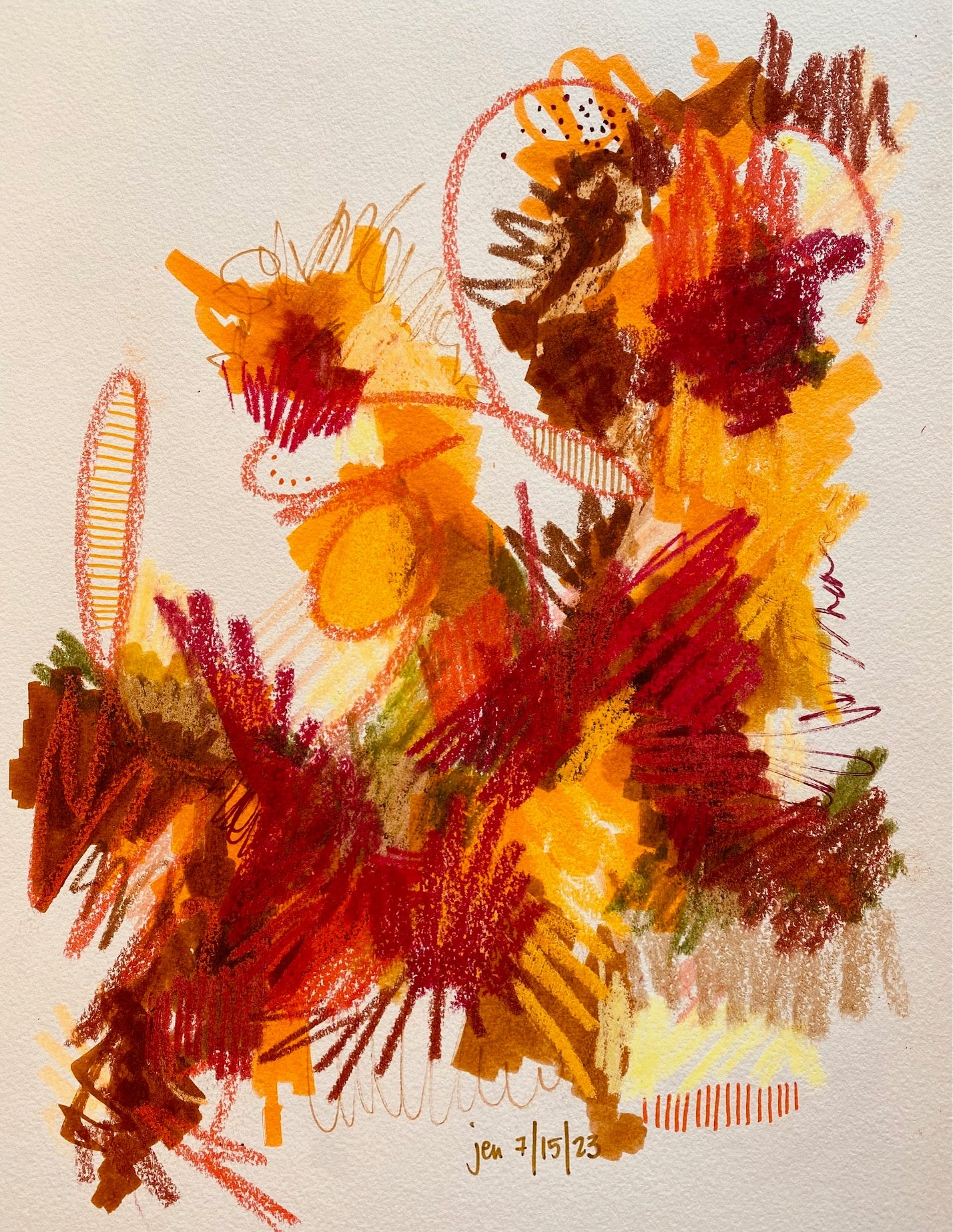 Jen Judd - "Autumn" Silver Bar Bracelet - Juli's Wearable Art