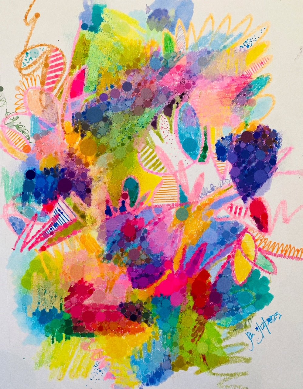 Jen Judd - "Bright" Silver Circle Bracelet - Juli's Wearable Art