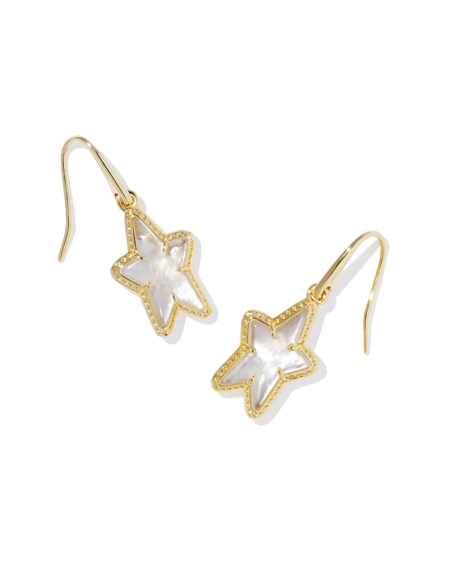 Kendra Scott Ada Gold Star Small Drop Earrings - Juli's Wearable Art